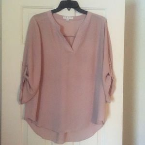 Blush colored blouse